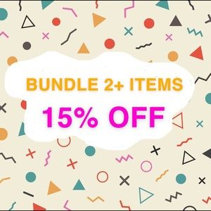 2 or MORE items for 15% OFF plus COMBINED SHIPPING